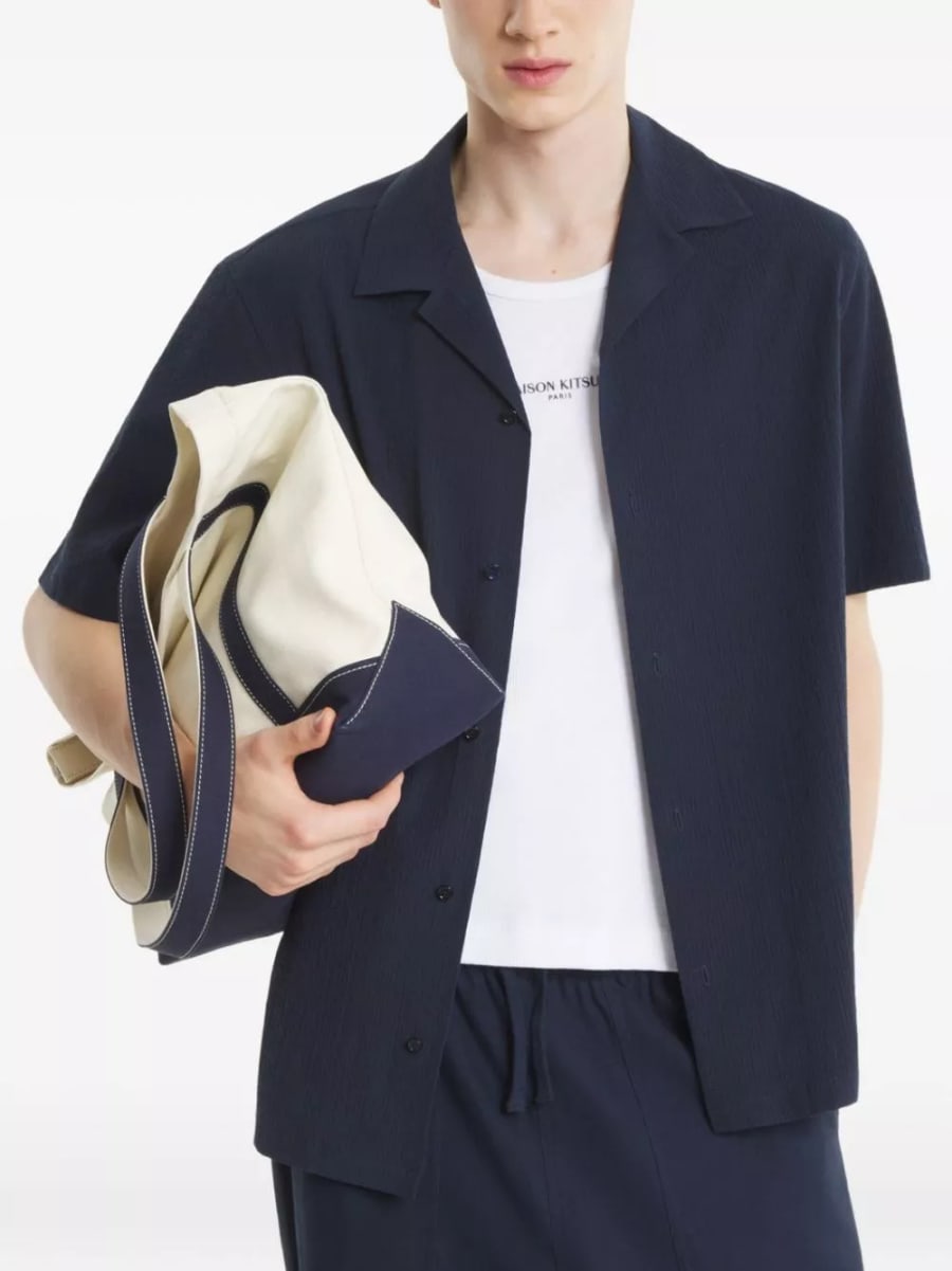 Maison kitsune' Camicia in cotone, view 2