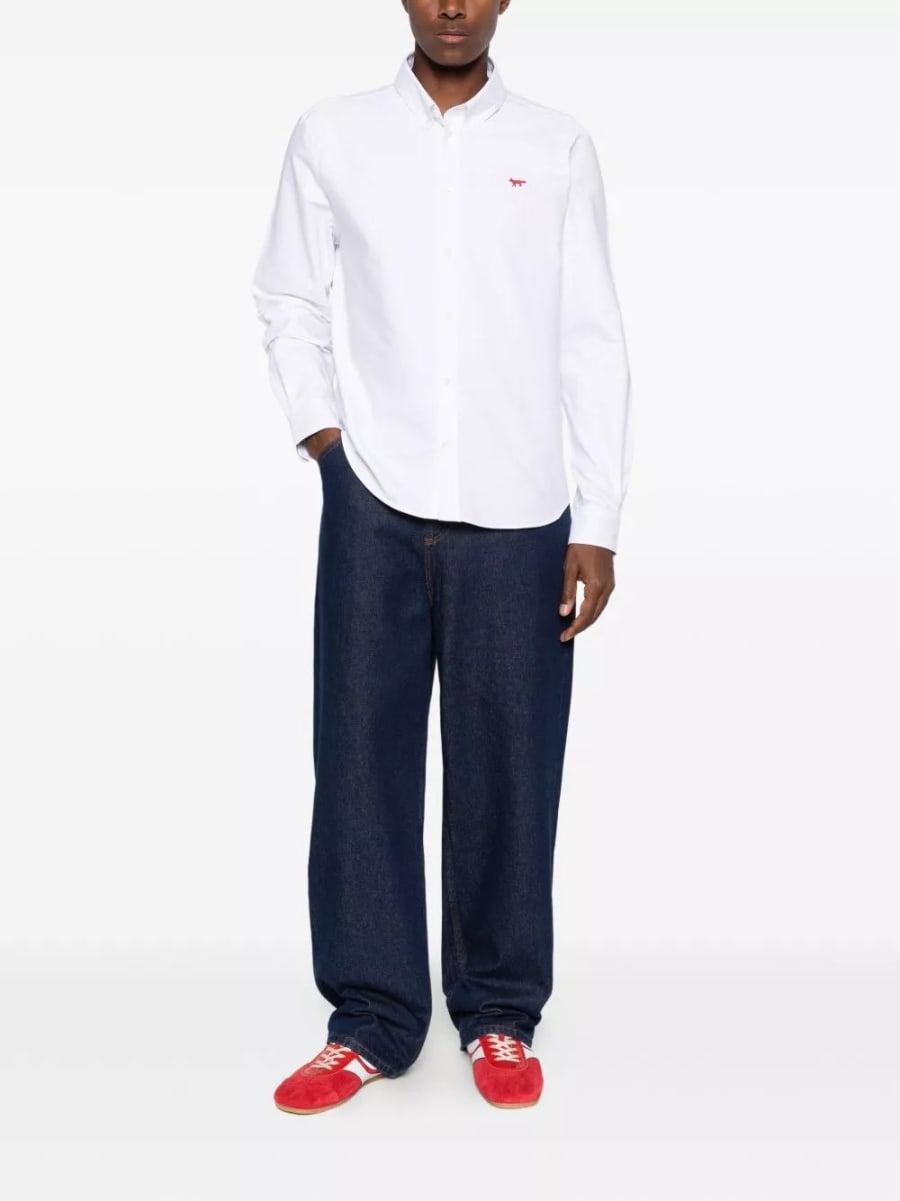 Maison kitsune' Camicia in cotone Profile Fox, view 2