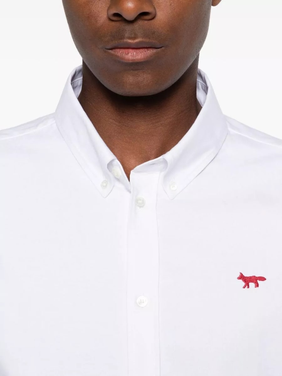Maison kitsune' Camicia in cotone Profile Fox, view 4