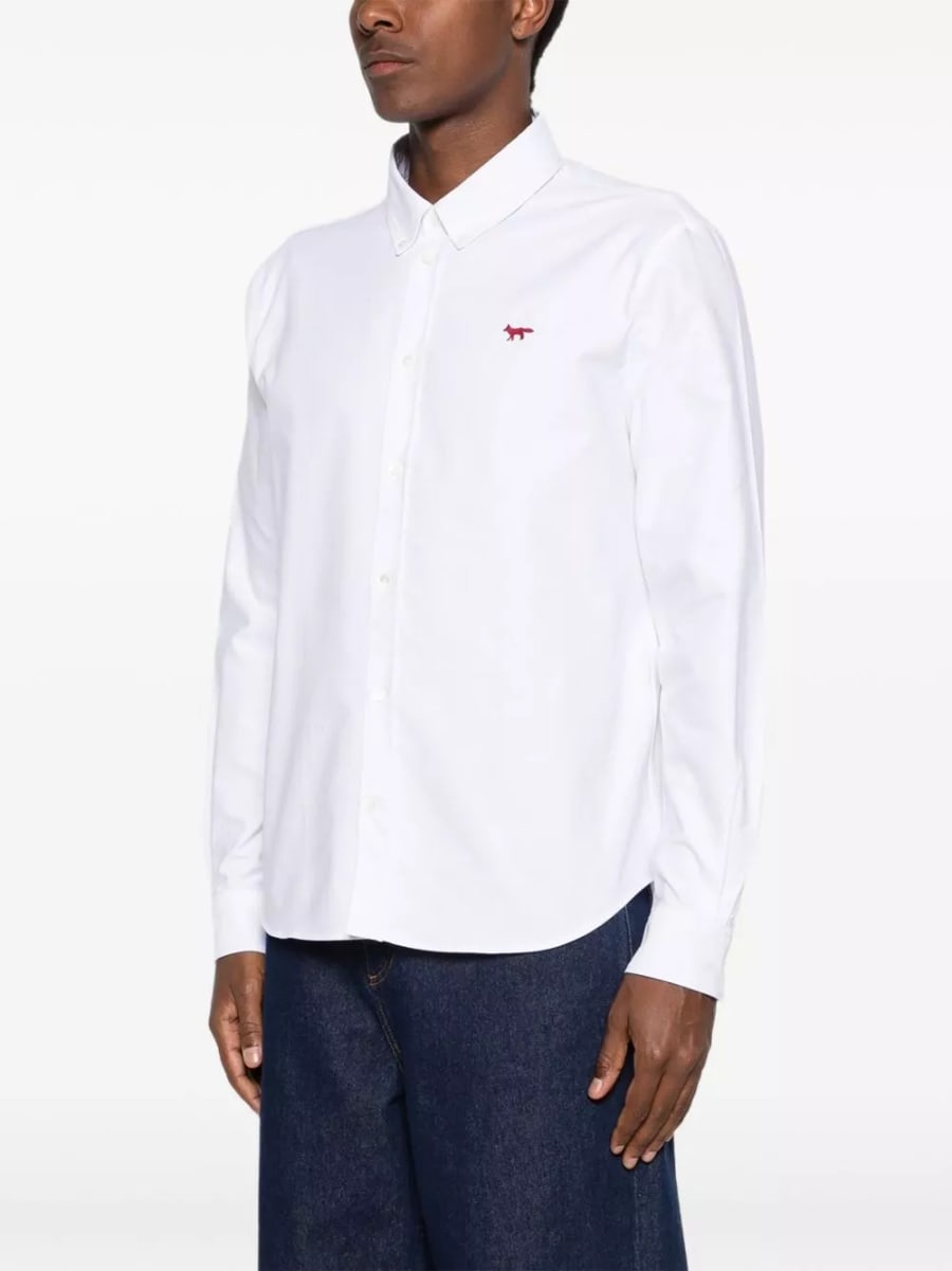 Maison kitsune' Camicia in cotone Profile Fox, view 5