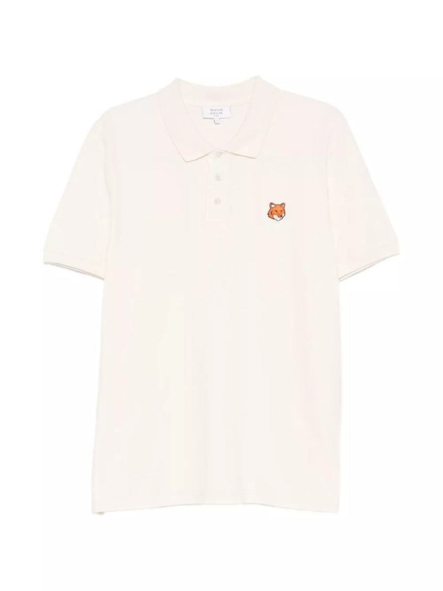 Maison kitsune' Polo in cotone Fox Head