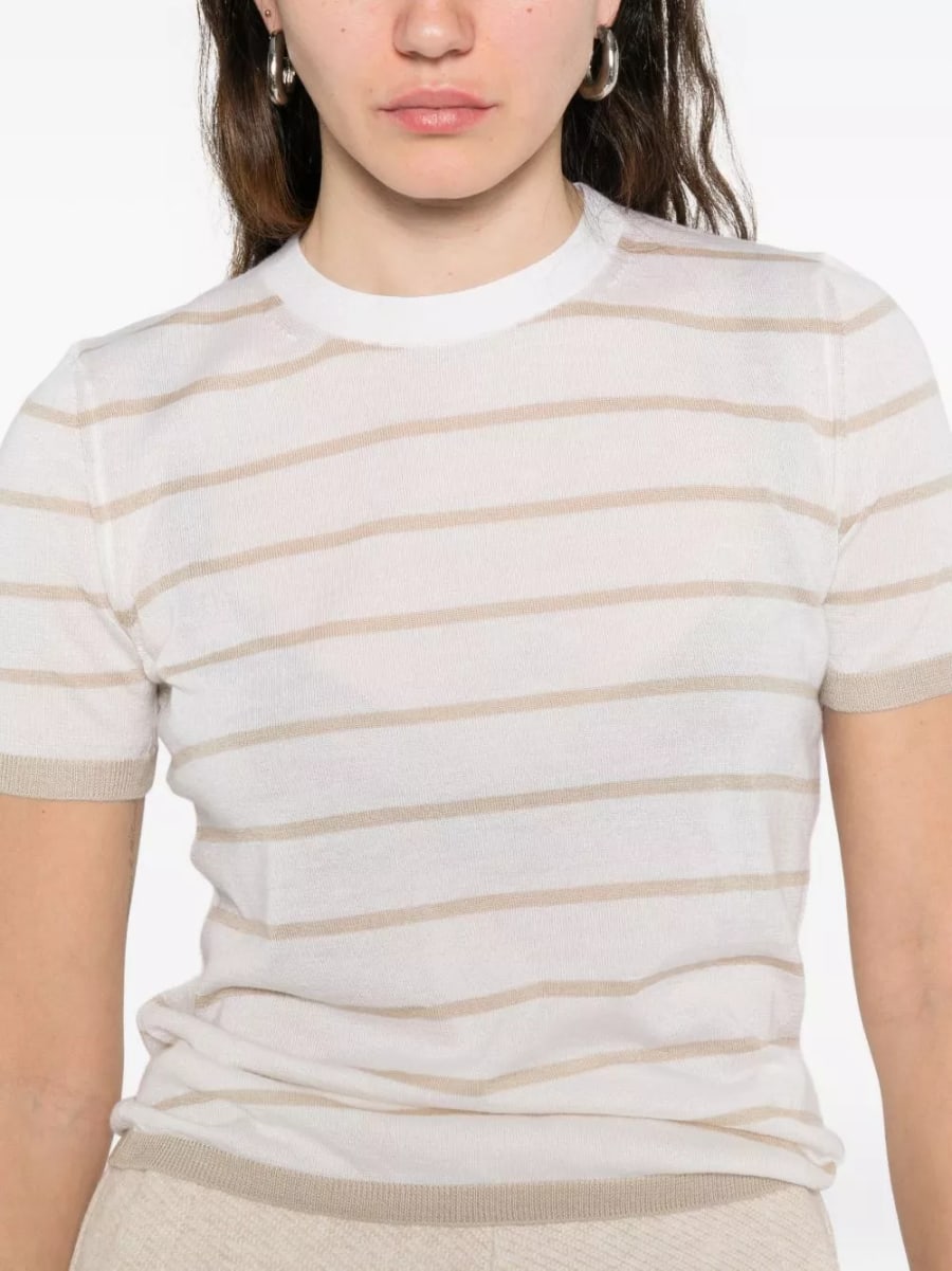 Max Mara T-shirt a righe, view 3