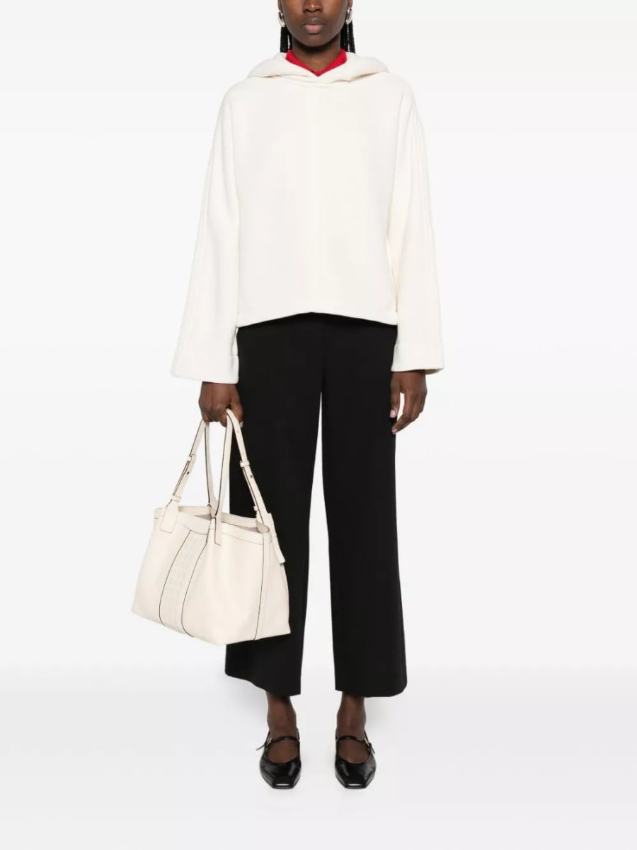 Max Mara Felpa in cotone con logo, view 2