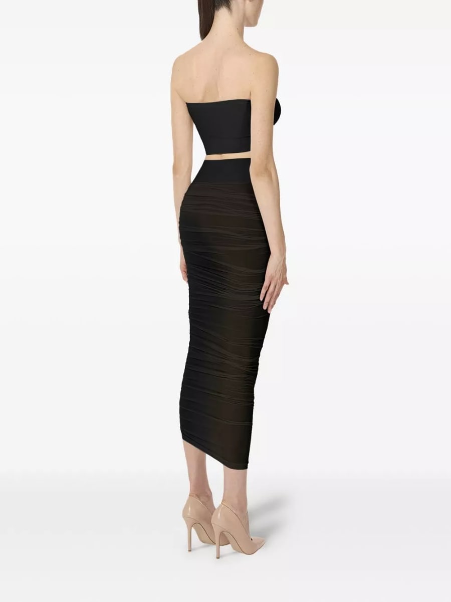 Wolford Gonna midi trasparente, view 2