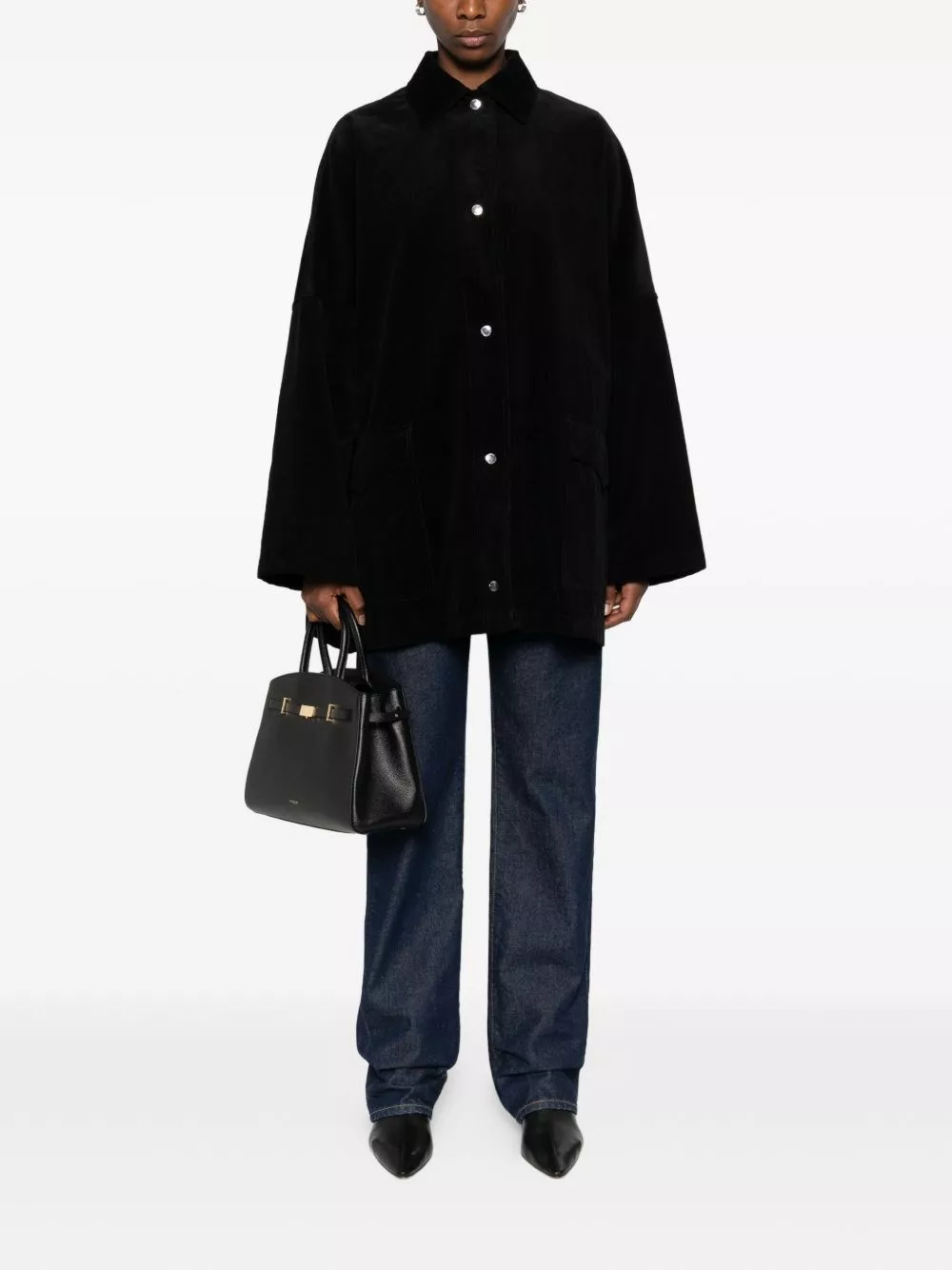 Toteme Giacca overshirt in cotone, view 2