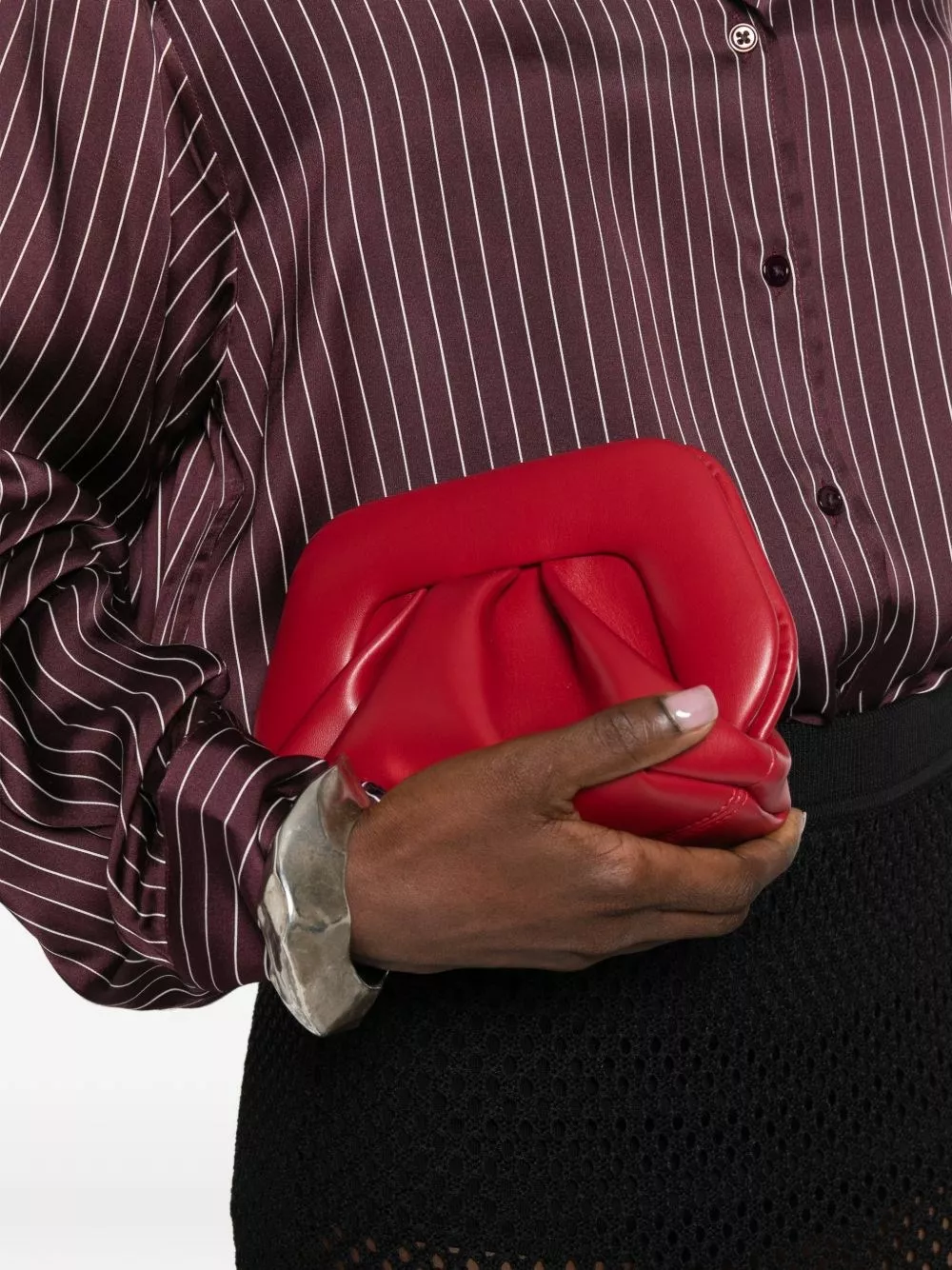 Themoire' Bios clutch in pelle vegana piccola, view 2