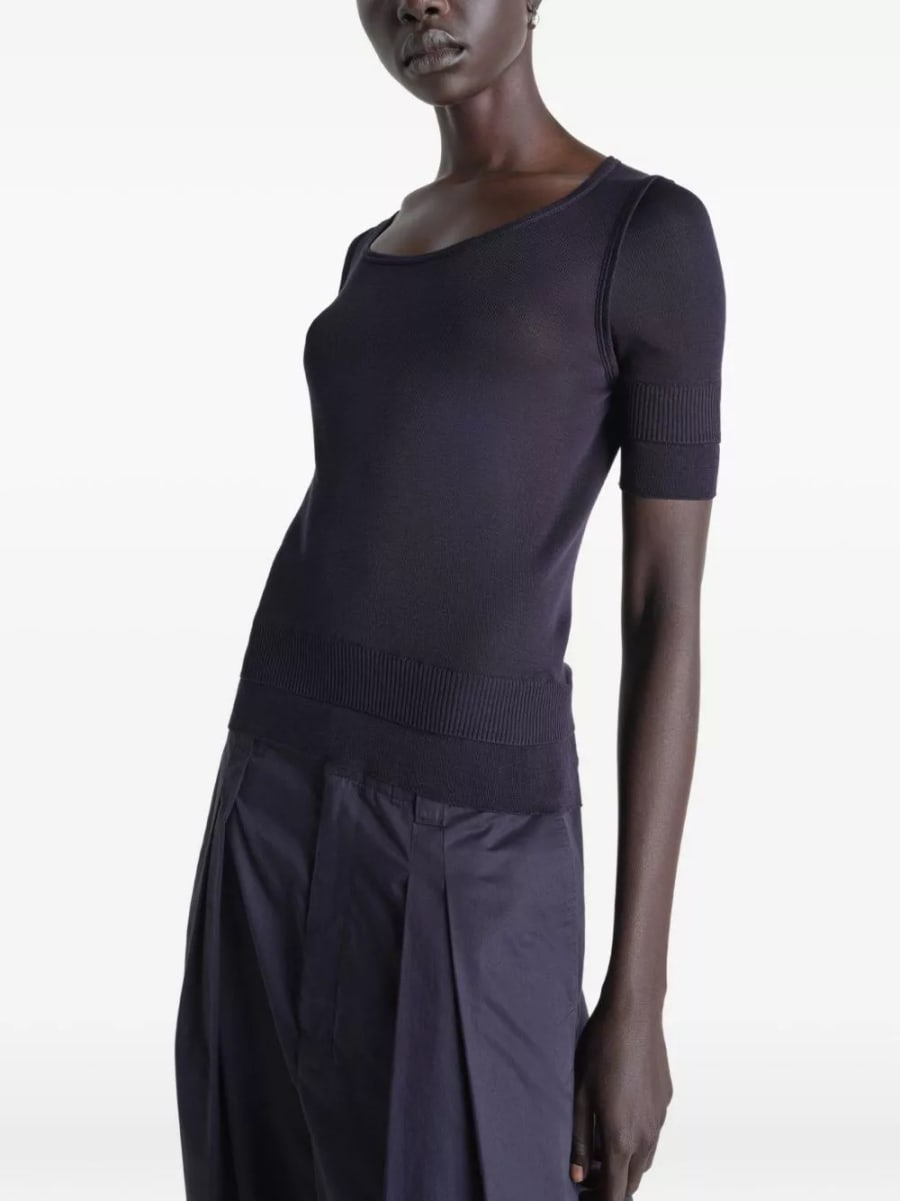 Lemaire Top in misto seta, view 6