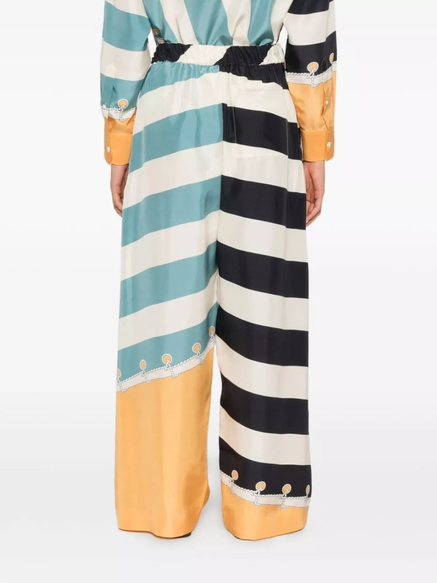 Loewe Pantaloni in seta stampata, view 5