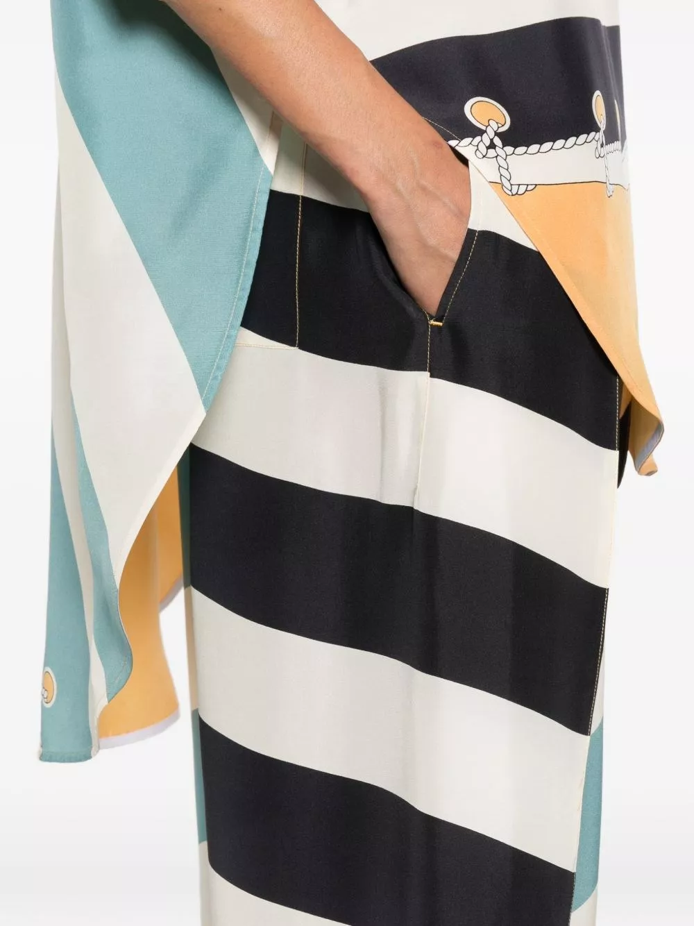 Loewe Pantaloni in seta stampata, view 2
