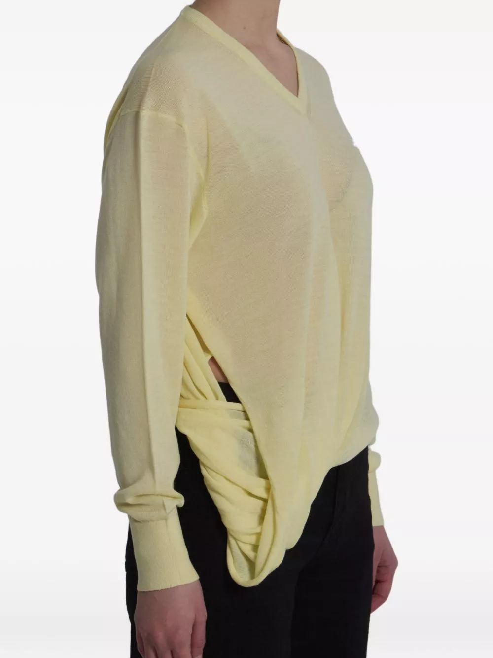 Loewe Maglione in lana con scollo a V, view 2