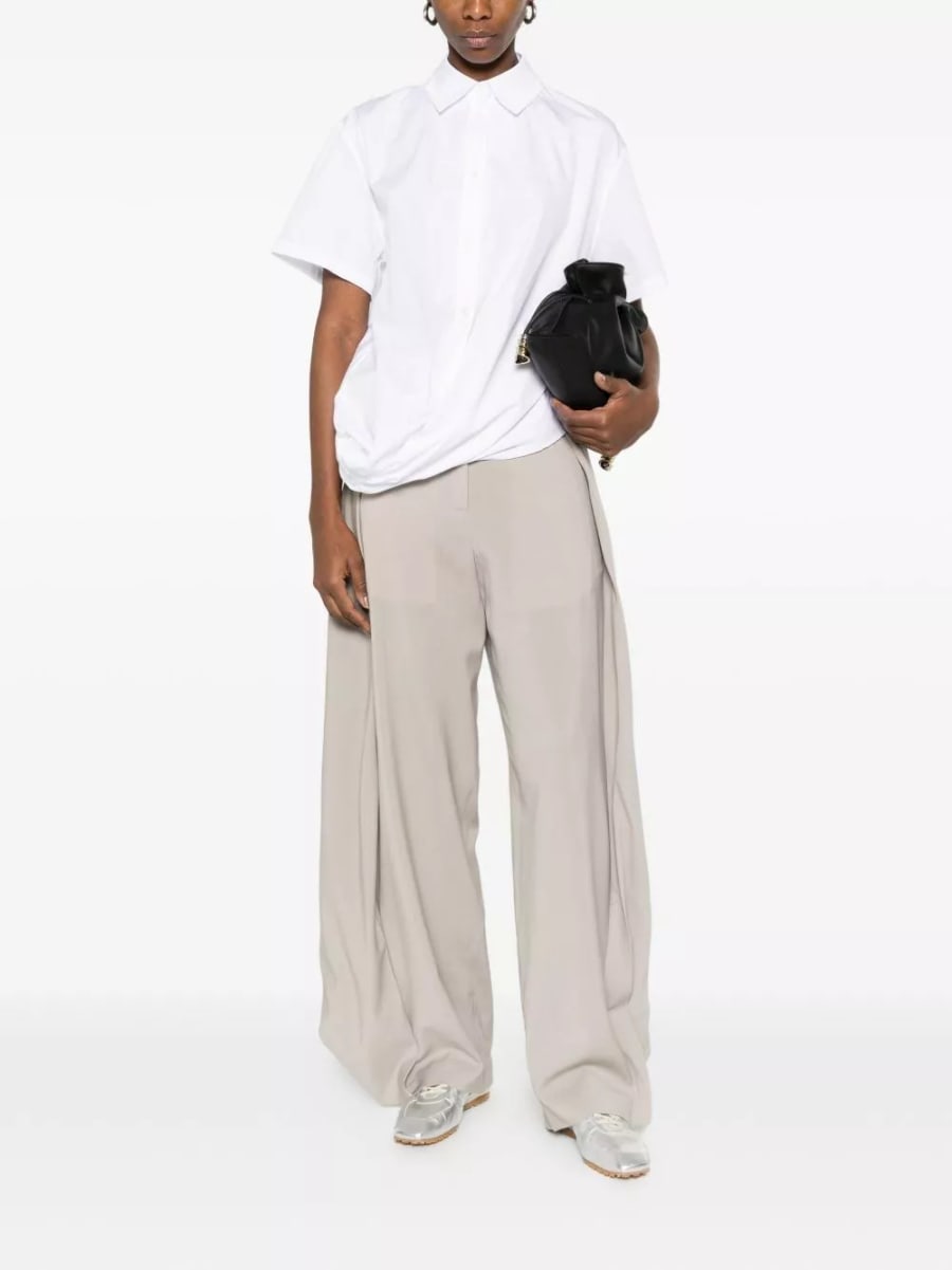 Loewe Camicia in cotone drappeggiata, view 2