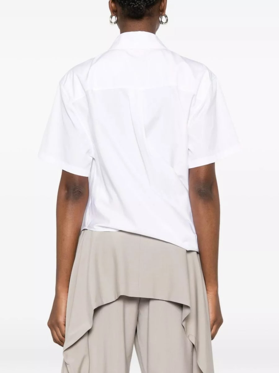 Loewe Camicia in cotone drappeggiata, view 3