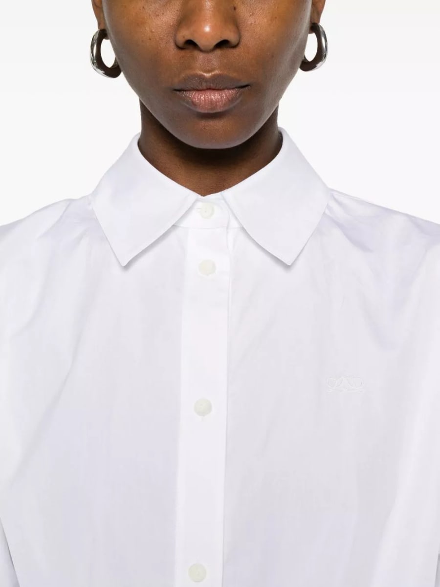 Loewe Camicia in cotone drappeggiata, view 4