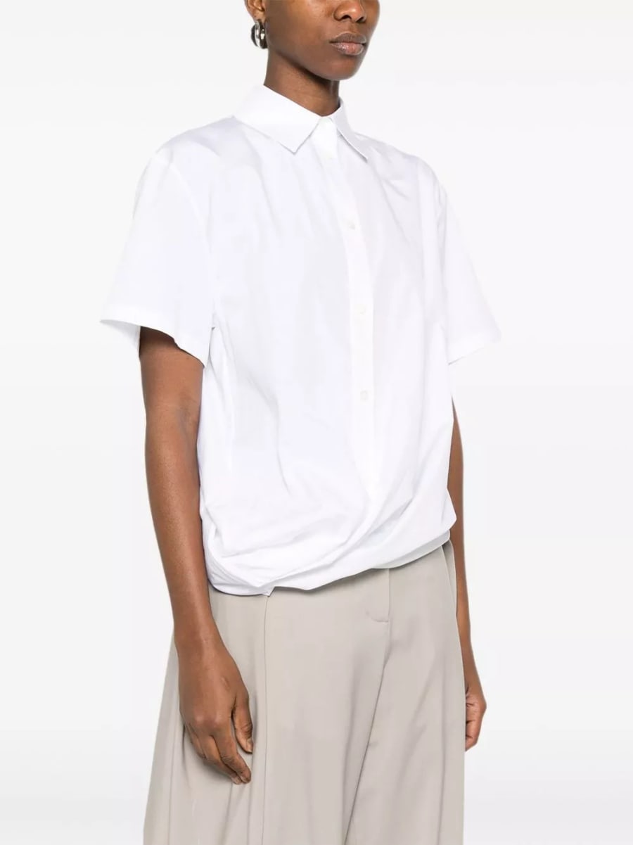 Loewe Camicia in cotone drappeggiata, view 5