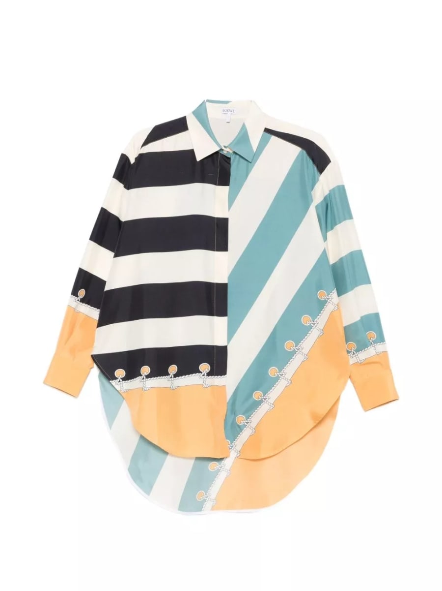 Loewe Camicia in seta stampata