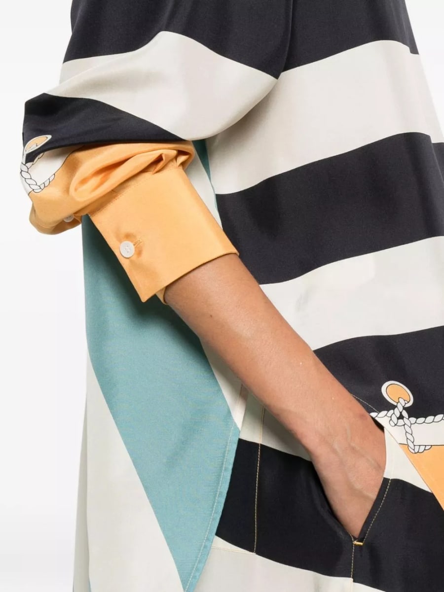 Loewe Camicia in seta stampata, view 4