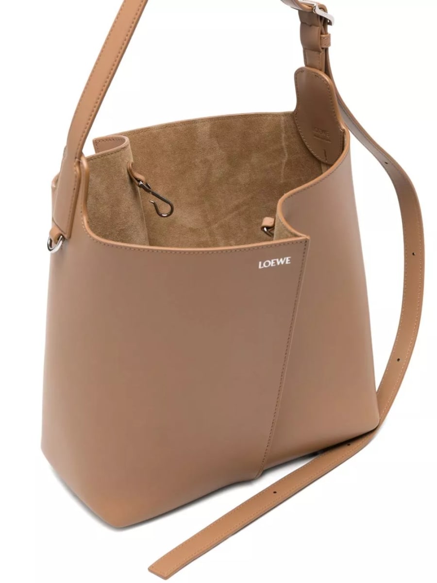 Loewe Borsa a secchiello media in pelle Bilbao, view 2