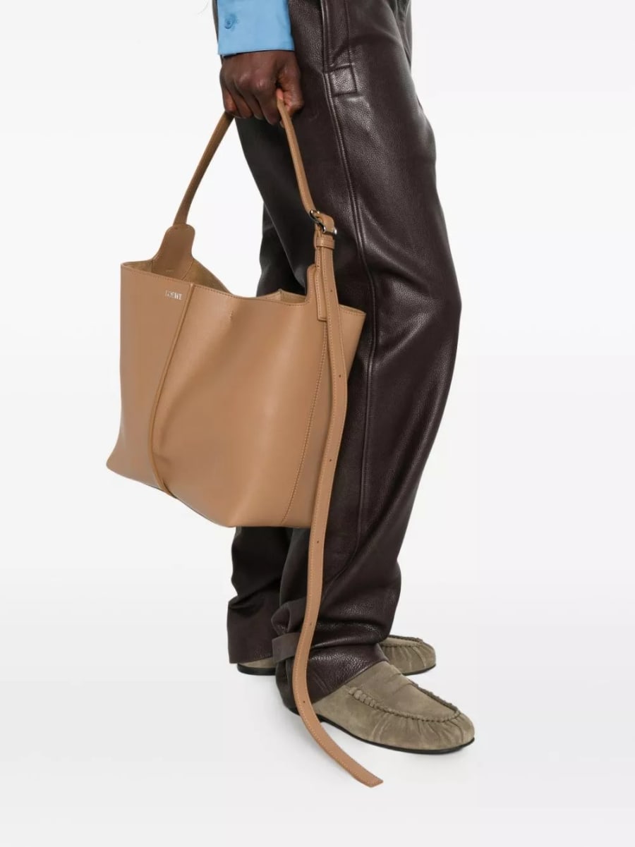 Loewe Borsa a secchiello media in pelle Bilbao, view 5