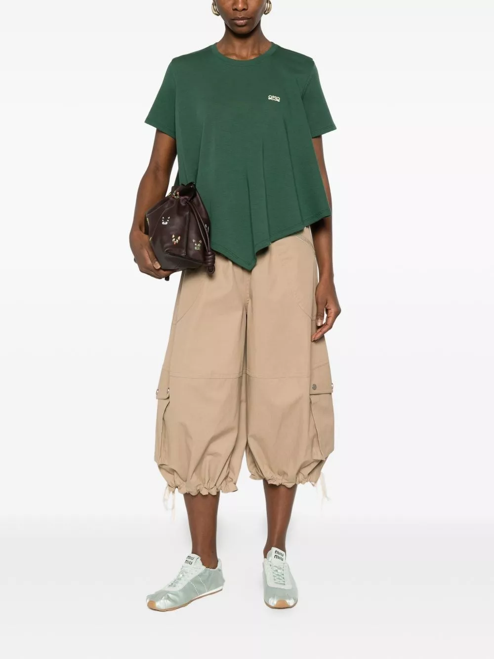 Loewe T-shirt in cotone con logo, view 2