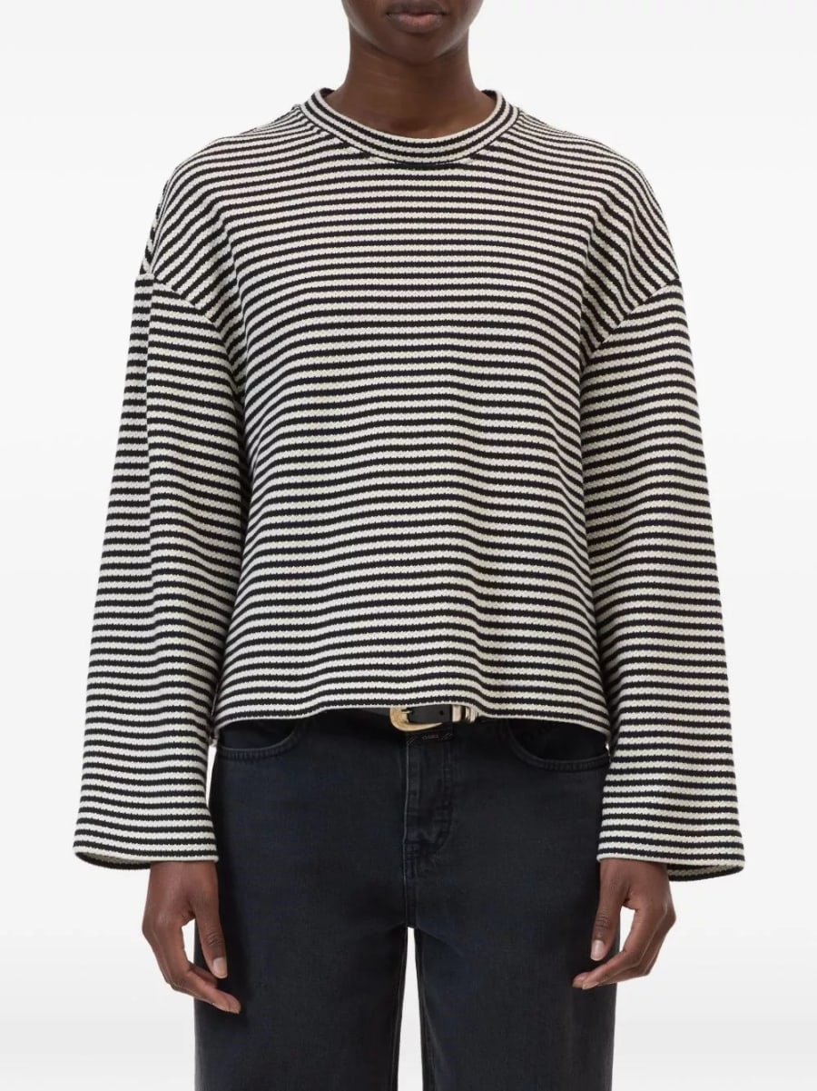 Closed T-shirt in cotone a righe, view 5