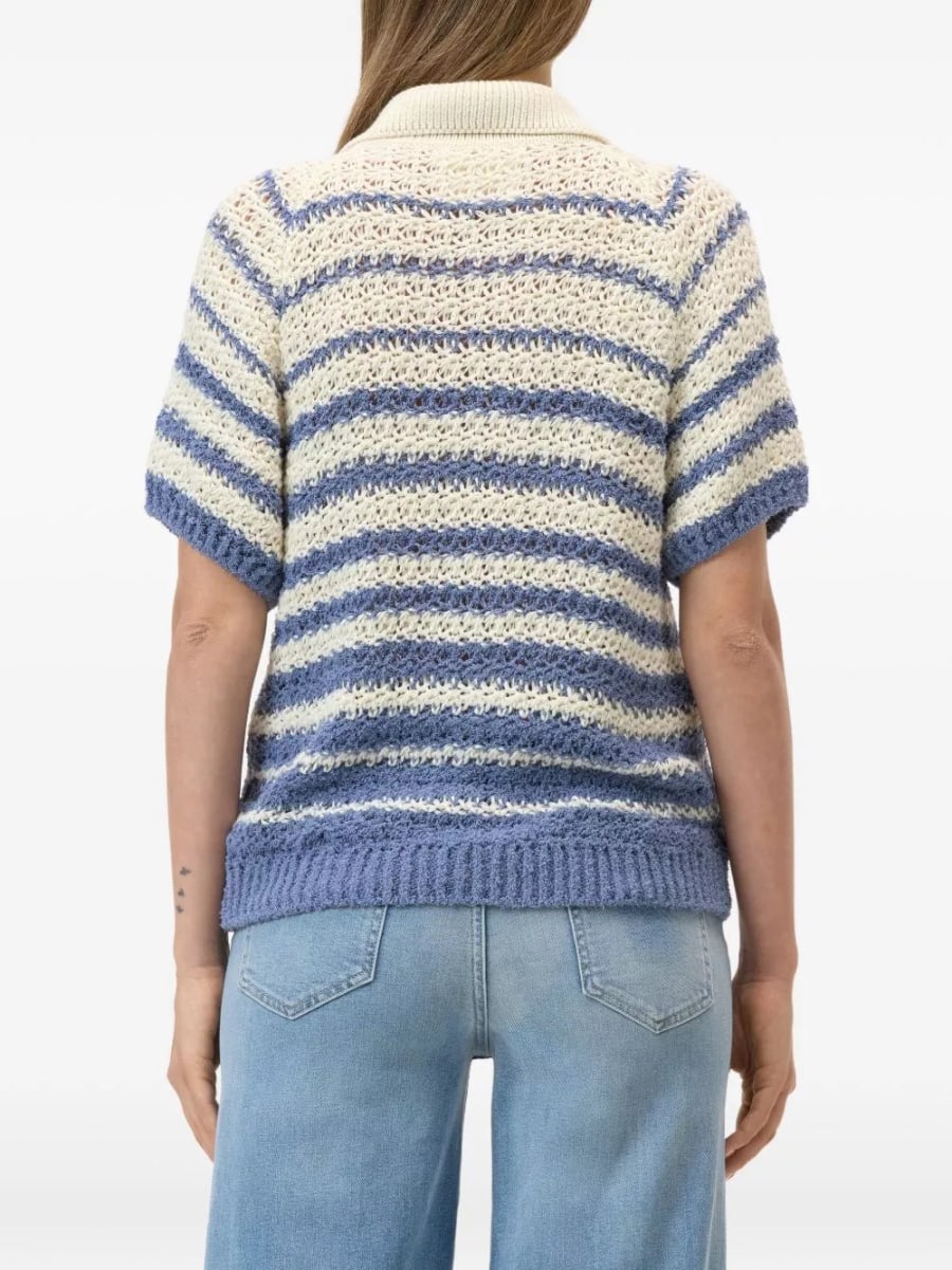 Closed Cardigan a righe in cotone, view 2