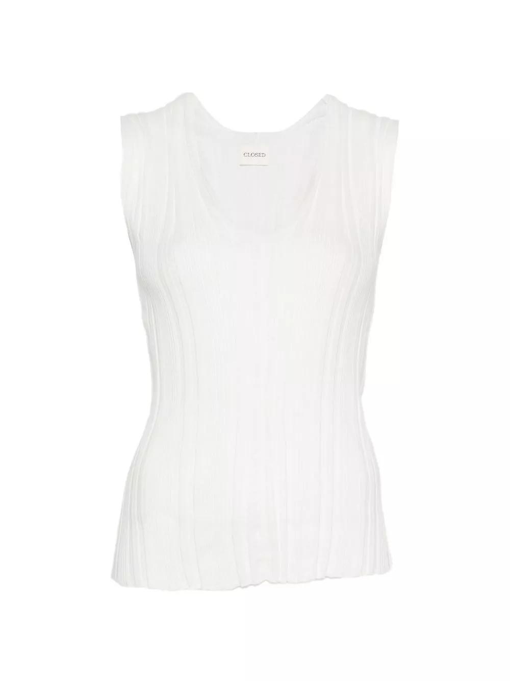 Closed Maglione in lino e cotone con scollo a V