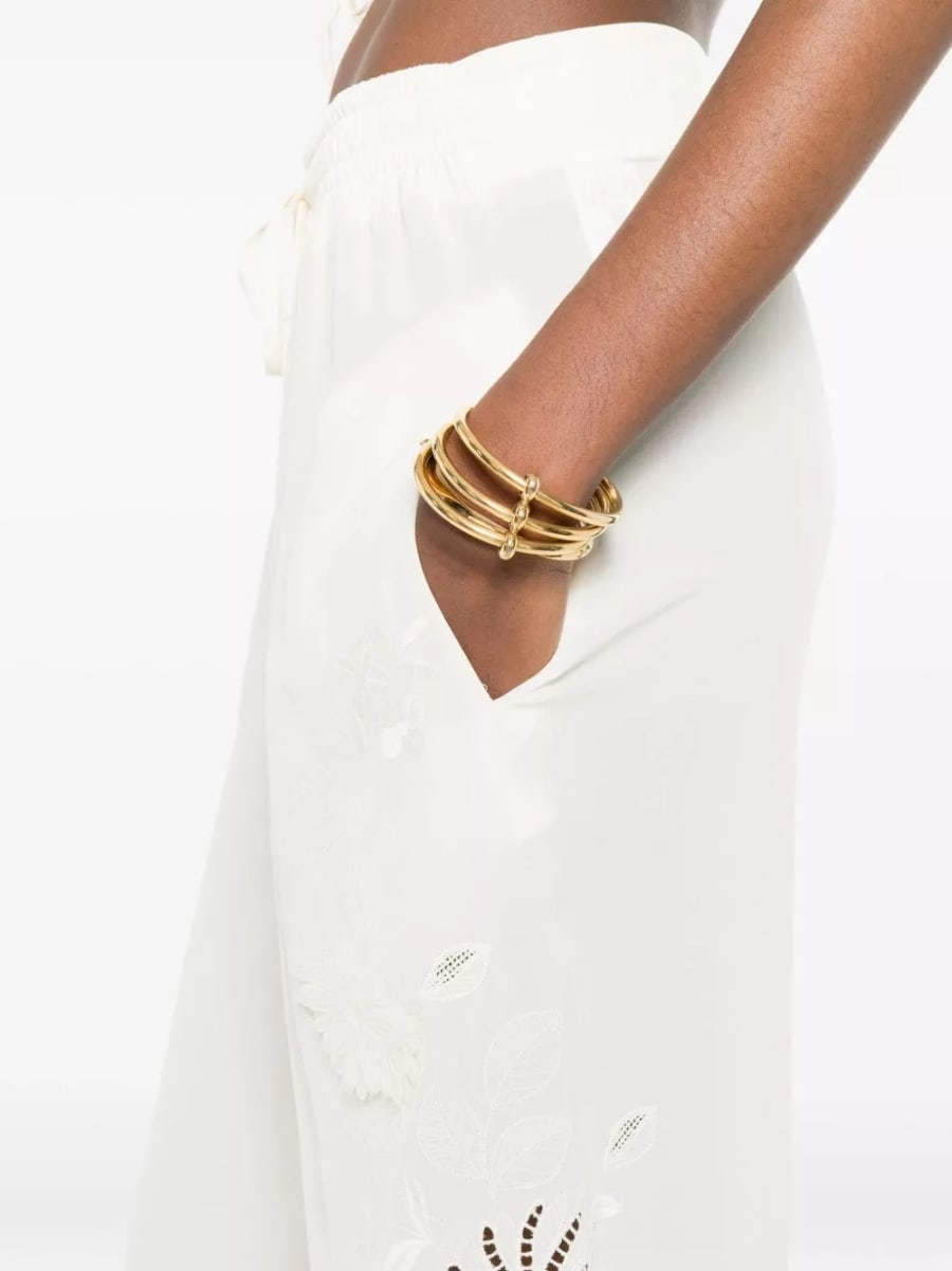 Ermanno scervino Pantaloni in seta, view 4