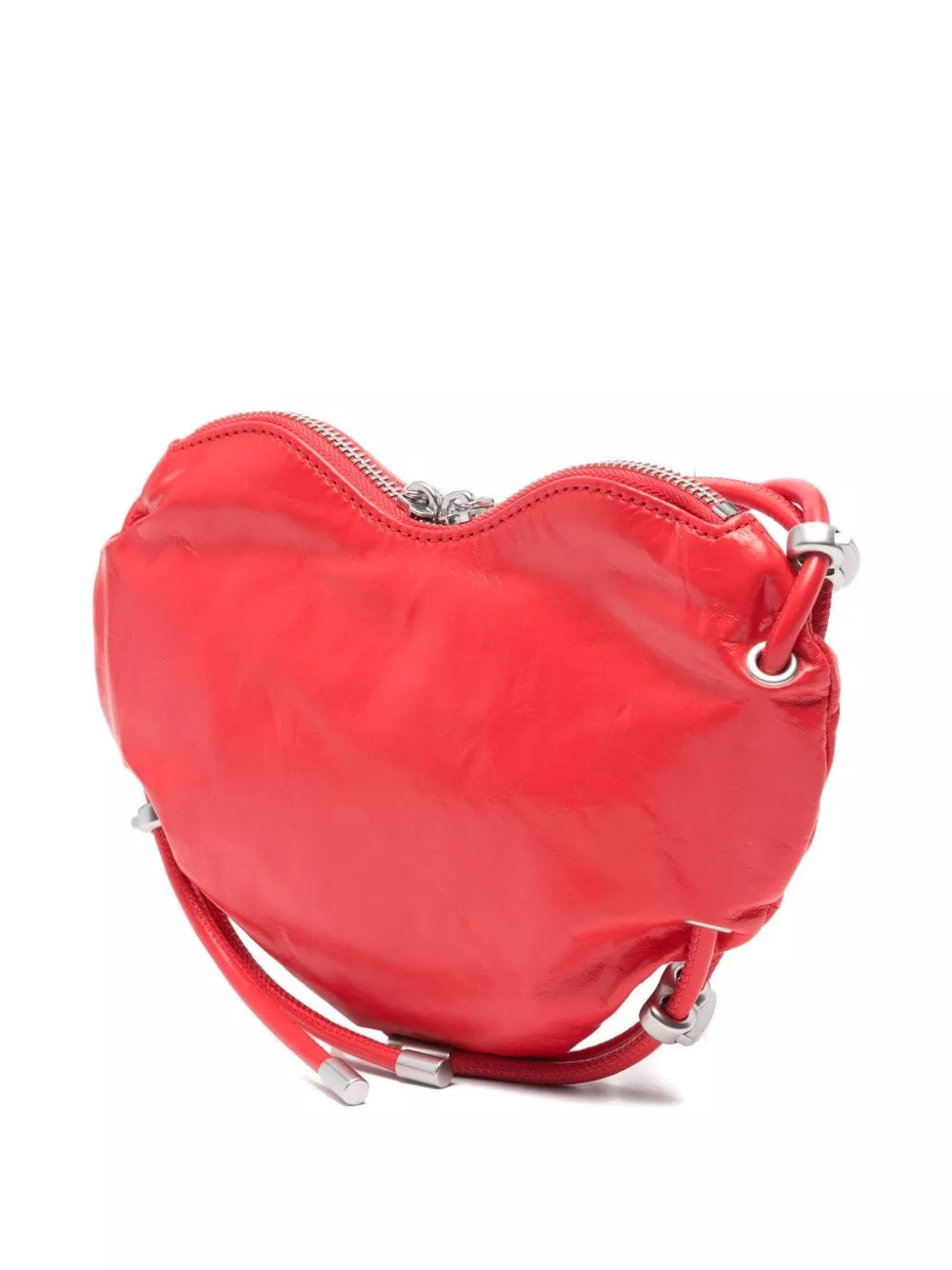 Diesel Borsa a tracolla in pelle Scrunch, view 2
