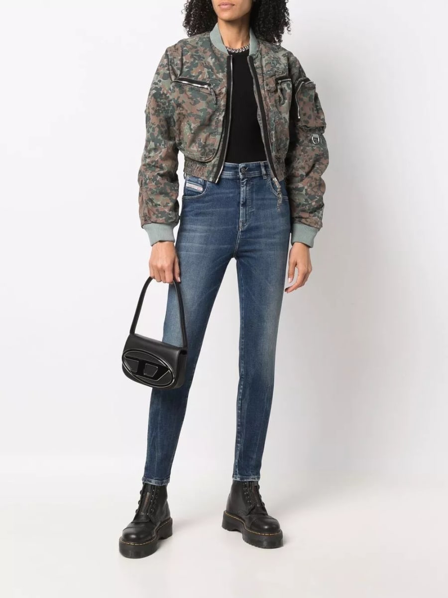 Diesel Borsa a spalla in pelle 1DR, view 5