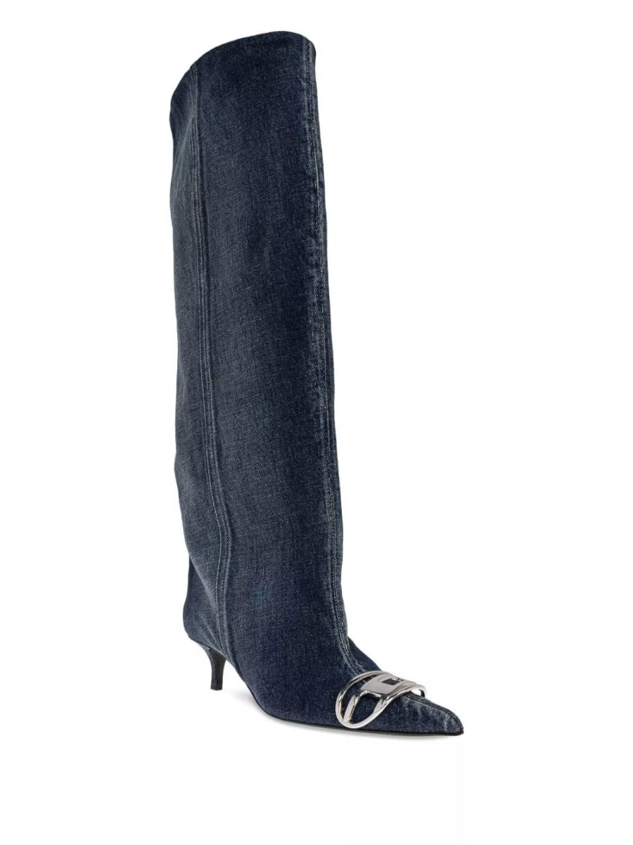 Diesel Stivali in denim Venus, view 2