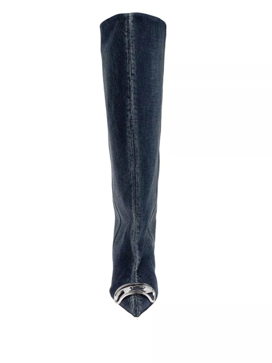 Diesel Stivali in denim Venus, view 5