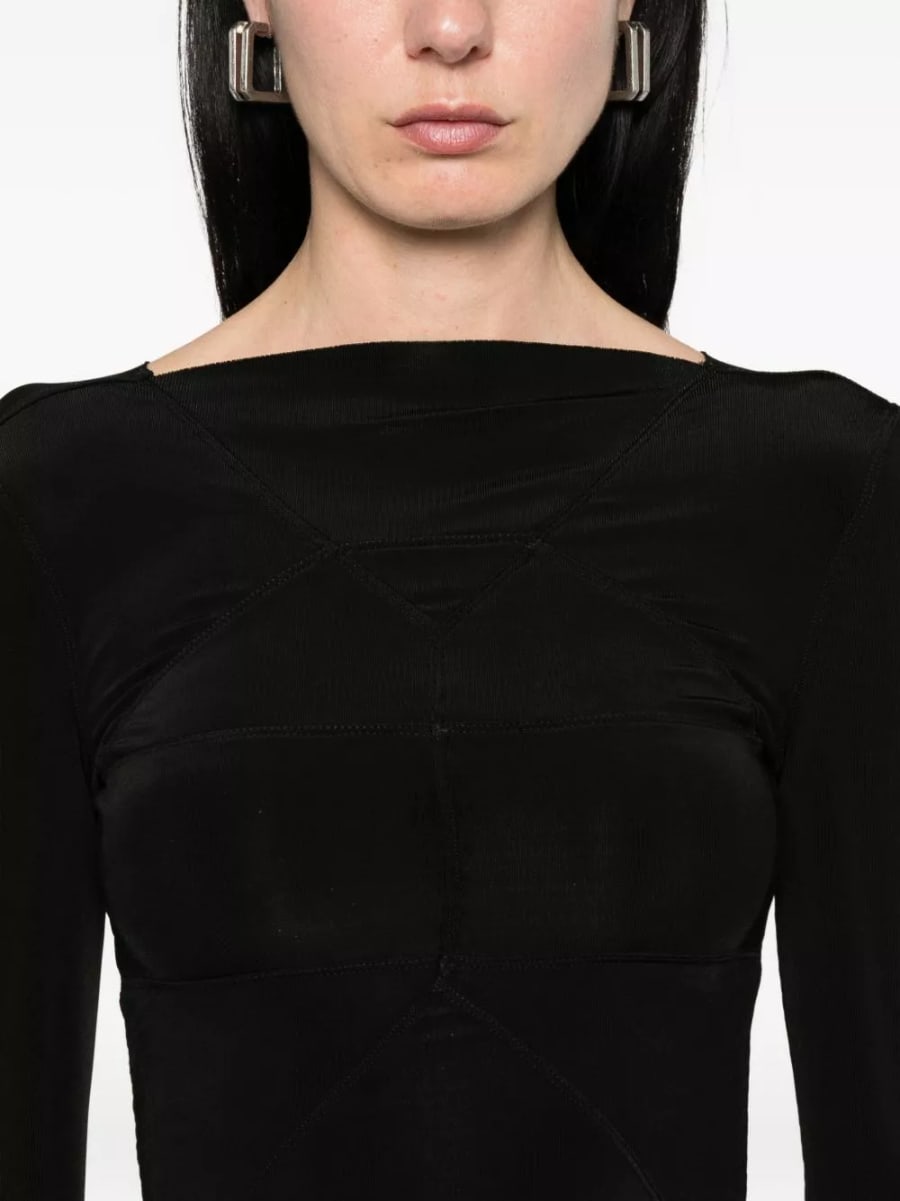 Rick Owens Top a maniche lunghe, view 3