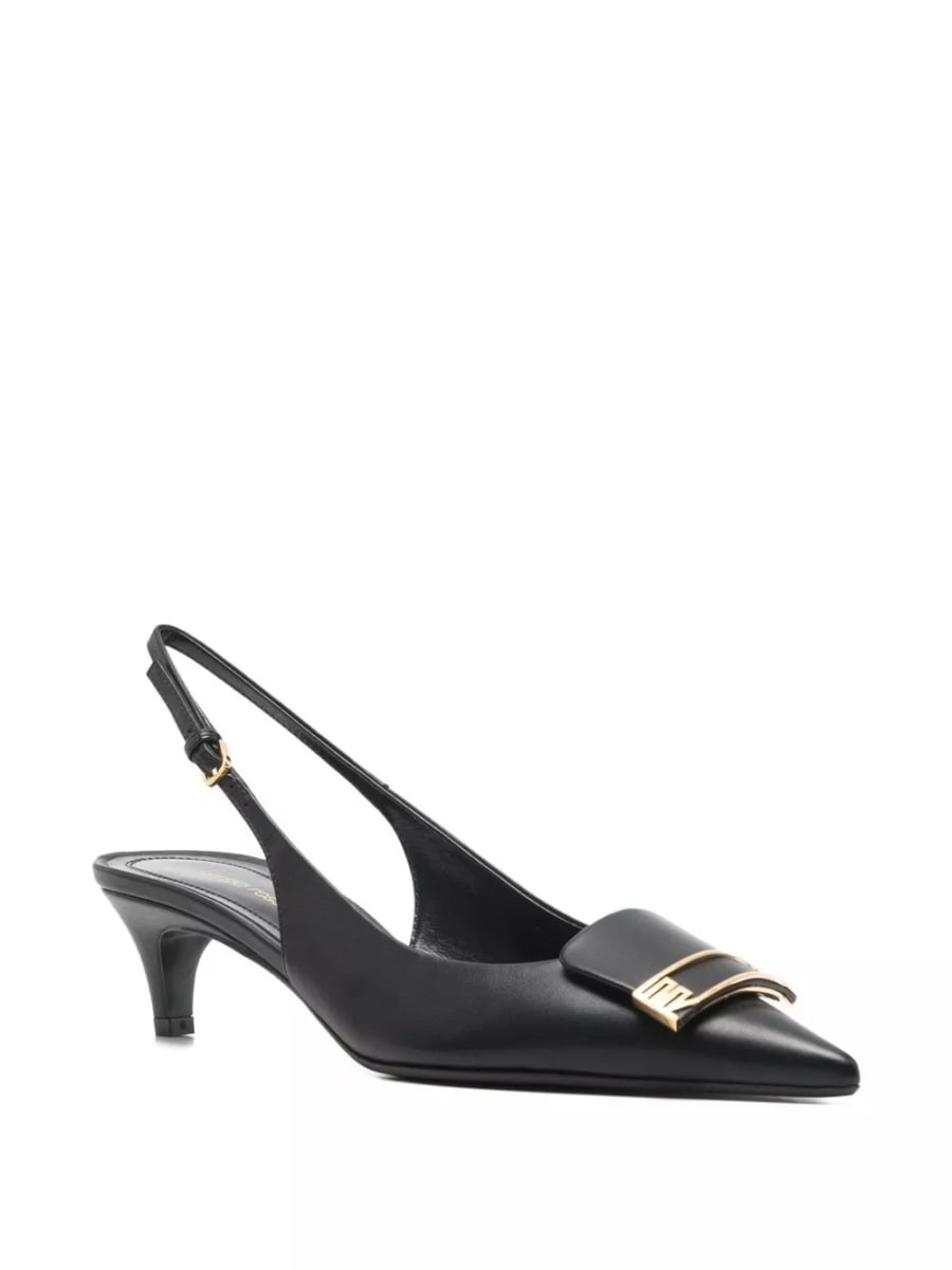 Sergio rossi Pumps slingback in pelle, view 4