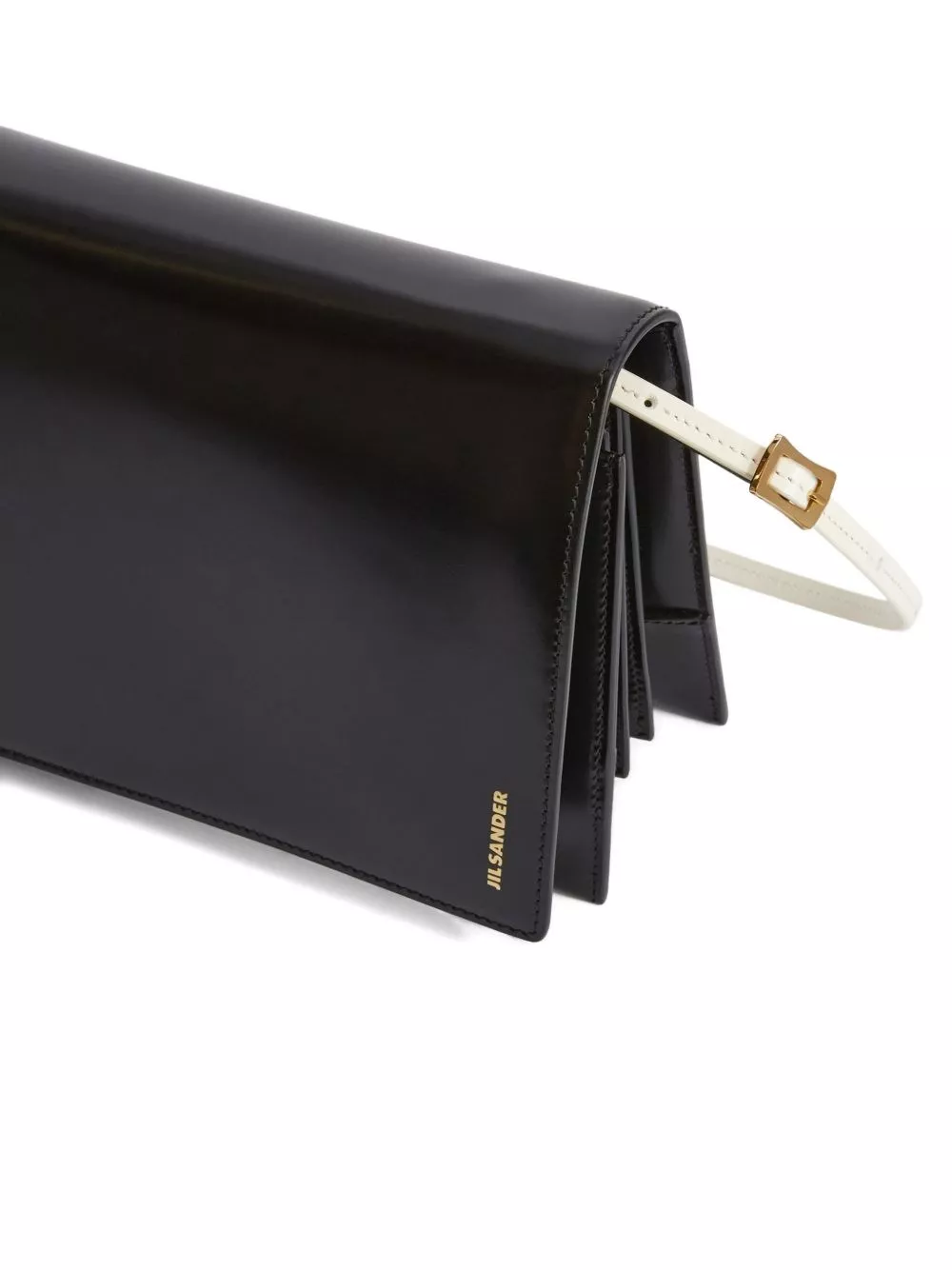 Jil Sander Borsa a tracolla in pelle piccola File, view 2