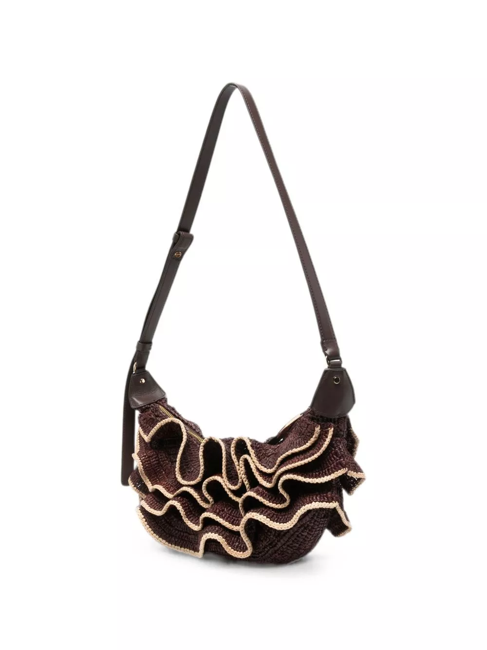 Zimmermann Borsa a spalla in rafia Goldentime, view 2