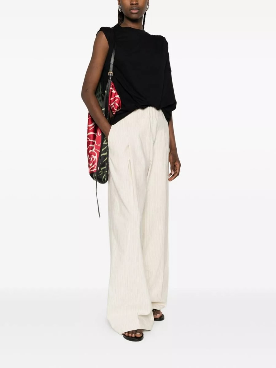 Dries Van Noten Pantaloni a gamba svasata, view 4