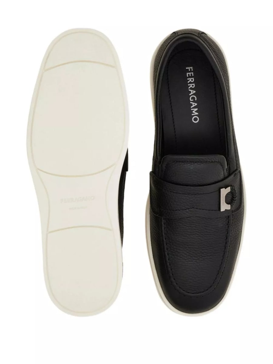 Ferragamo Mocassini in pelle, view 4