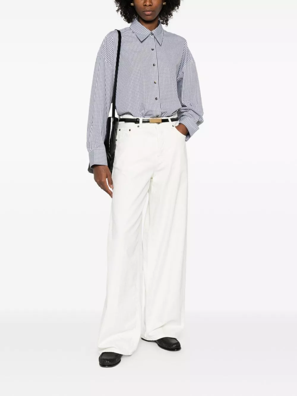 Haikure Jeans in denim a gamba larga Bethany, view 2