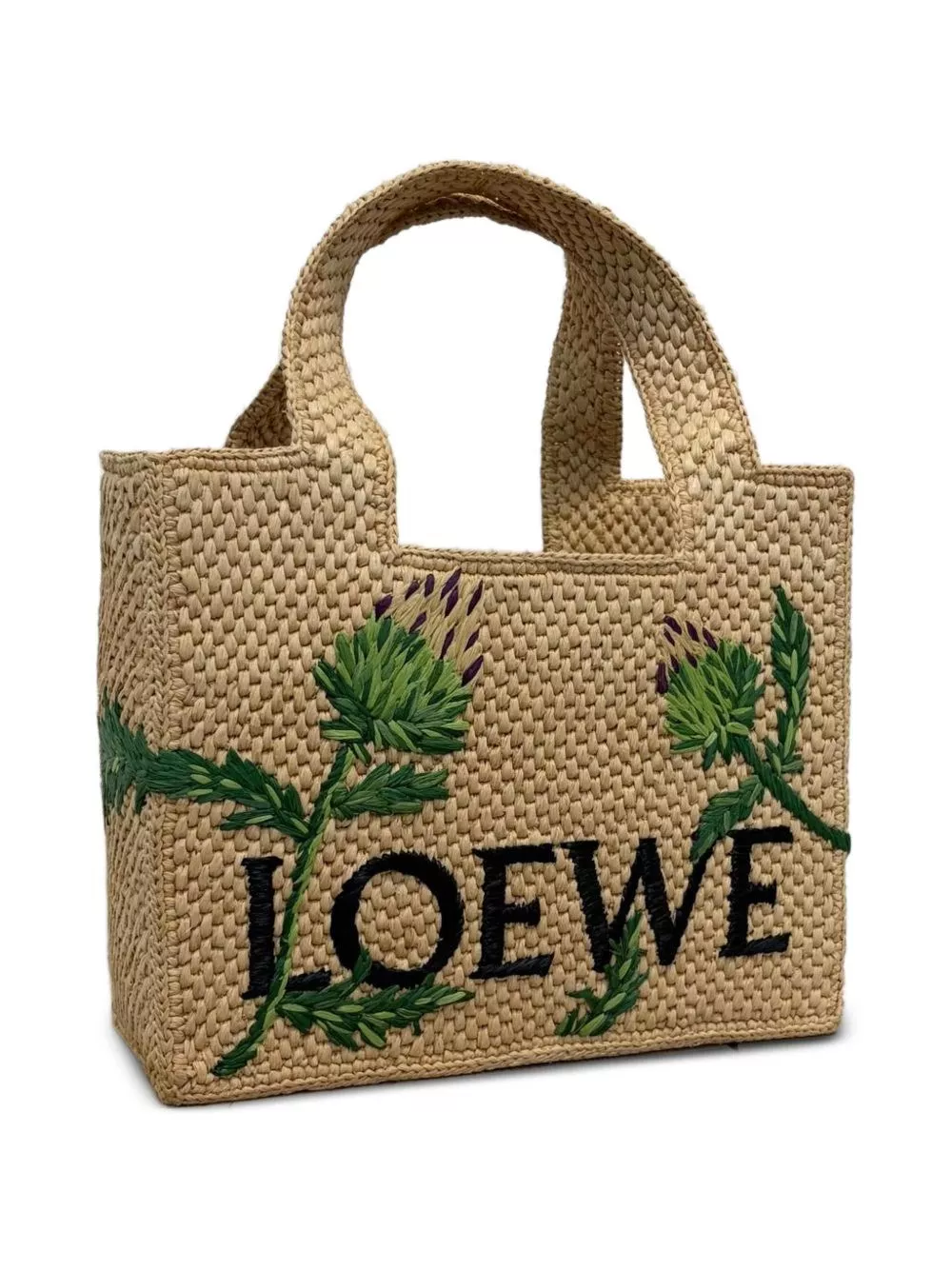 Loewe paula's ibiza Tote Bag Loewe Font small in rafia