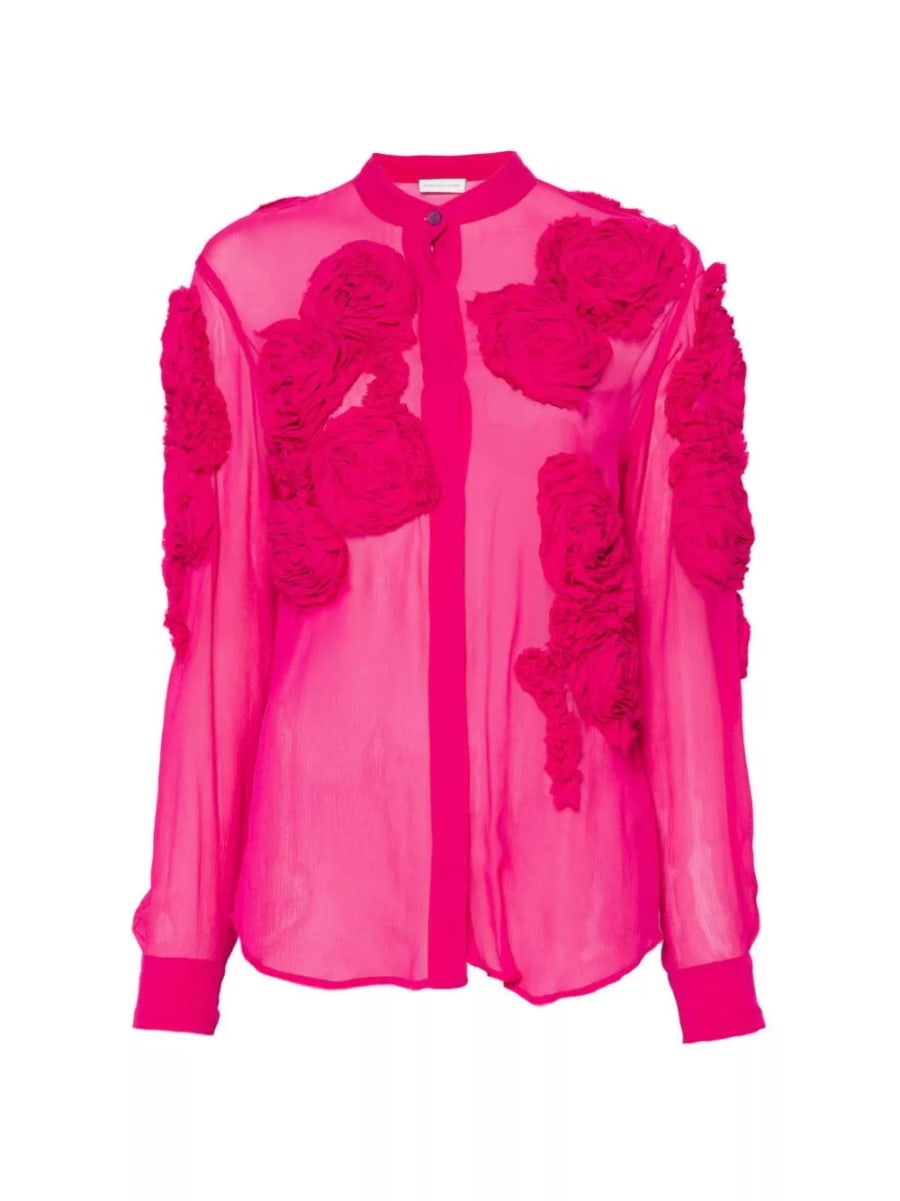 Dries Van Noten blusa ricamata Chowsa