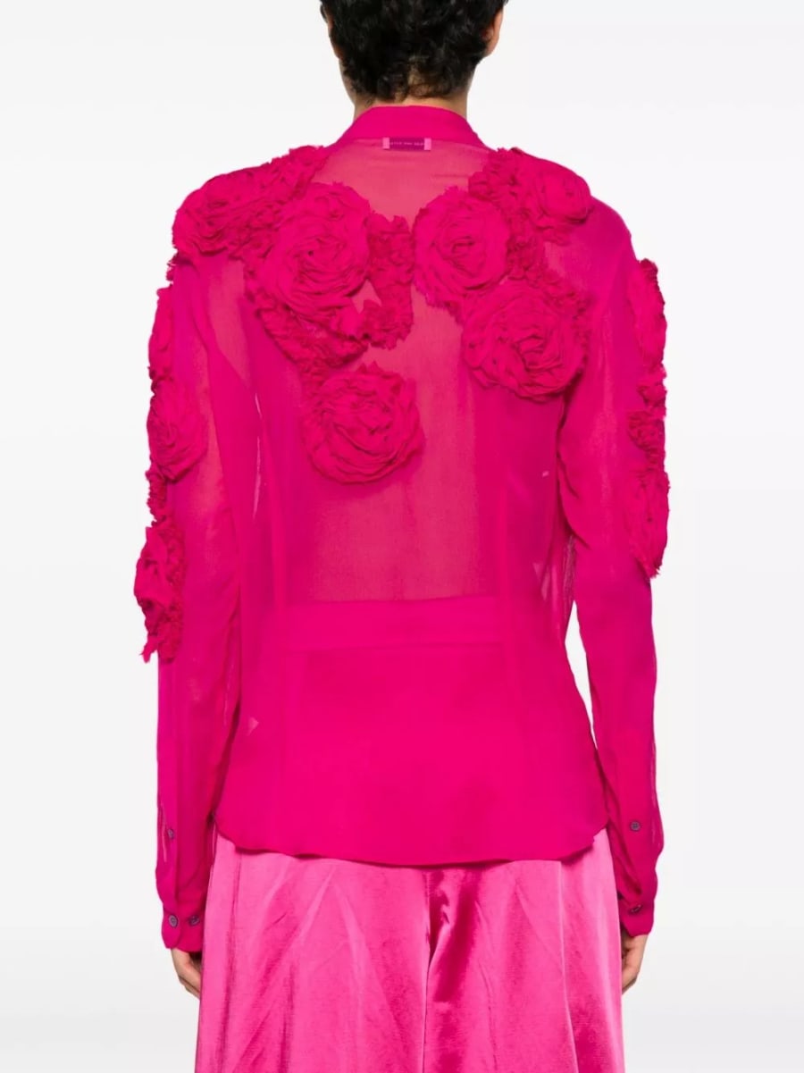 Dries Van Noten blusa ricamata Chowsa, view 3