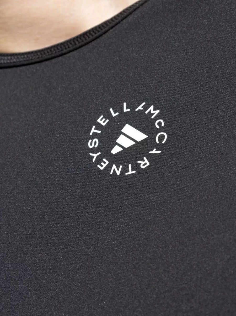 Adidas by stella mccartney T-shirt con logo, view 4