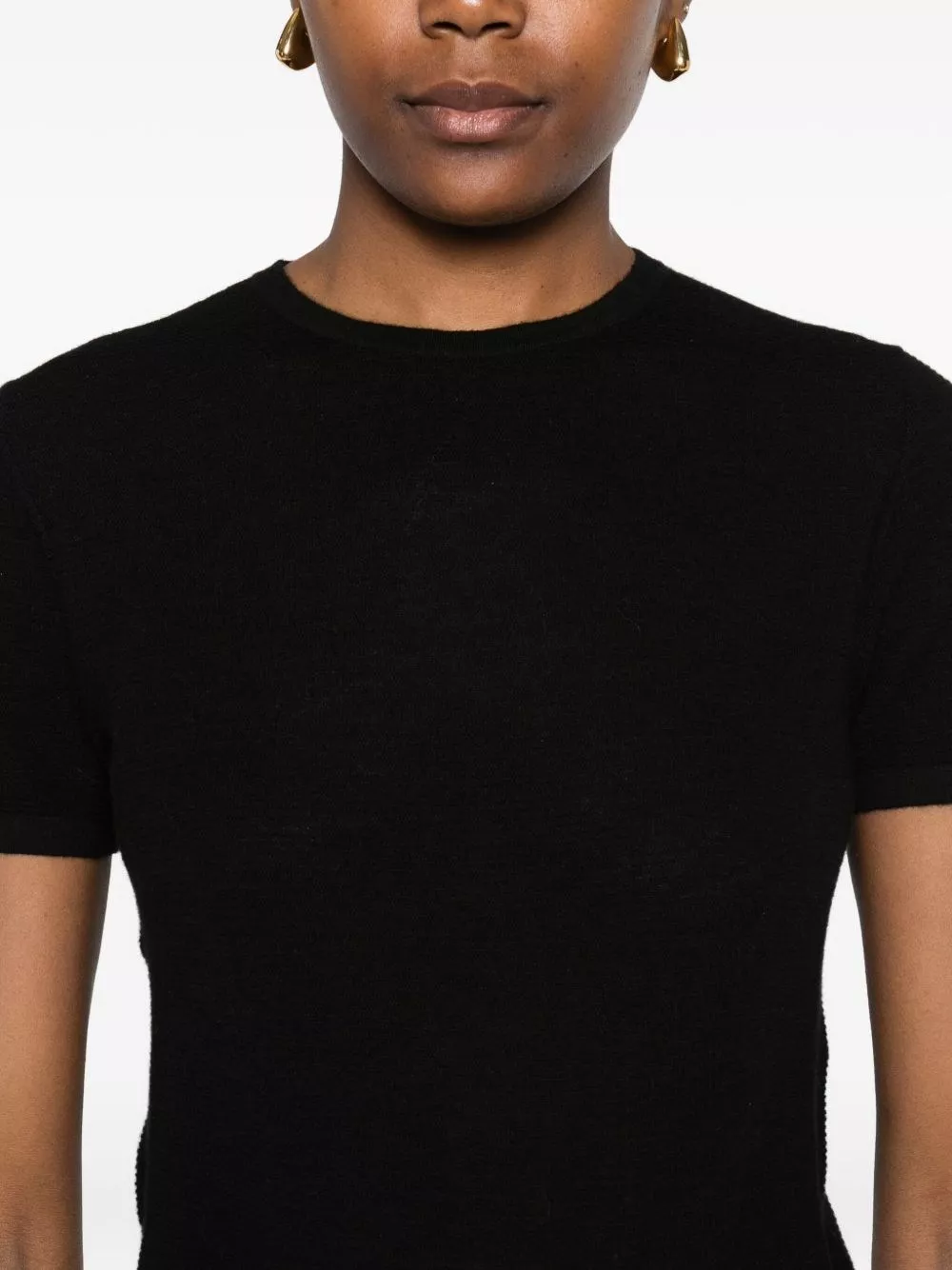 Lisa yang T-shirt in cashmere Ira, view 2