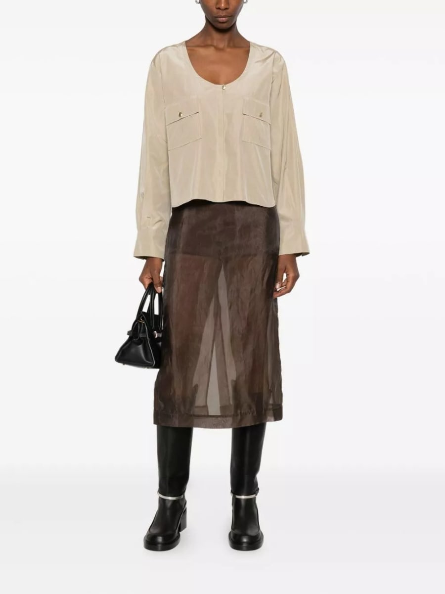Forte_Forte Blusa in misto cotone, view 4