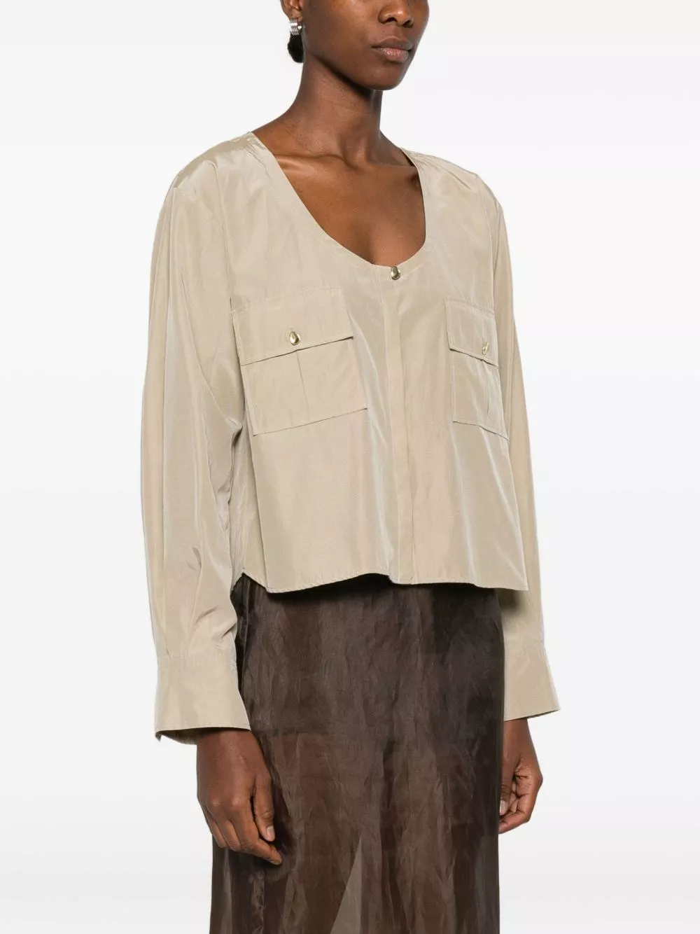Forte_Forte Blusa in misto cotone, view 2