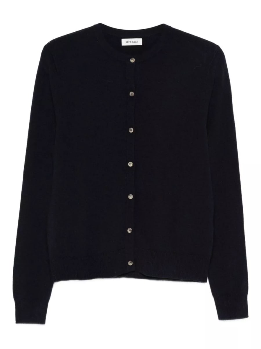 Soft goat Cardigan in cashmere