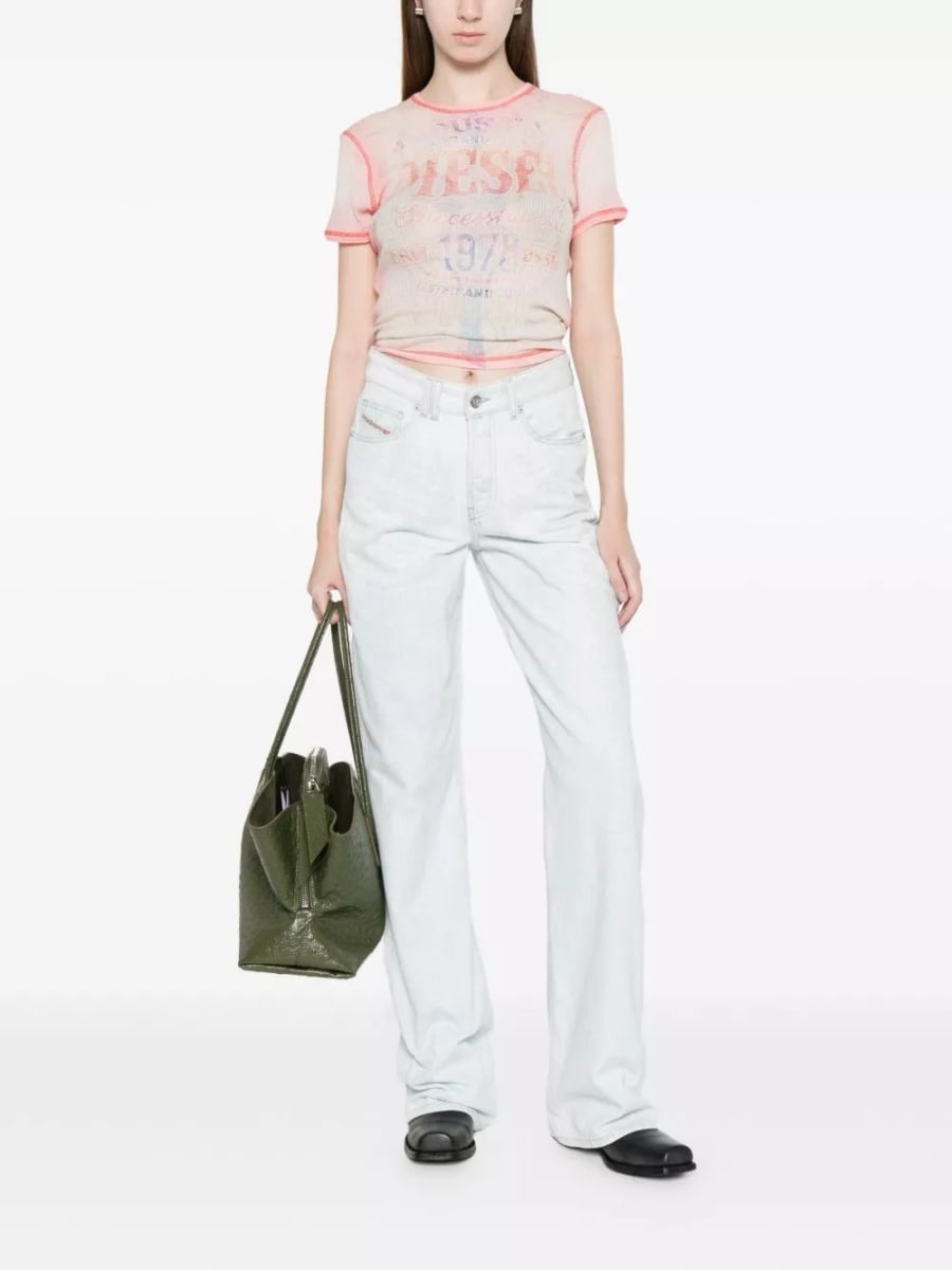 Diesel Jeans in denim di cotone, view 2