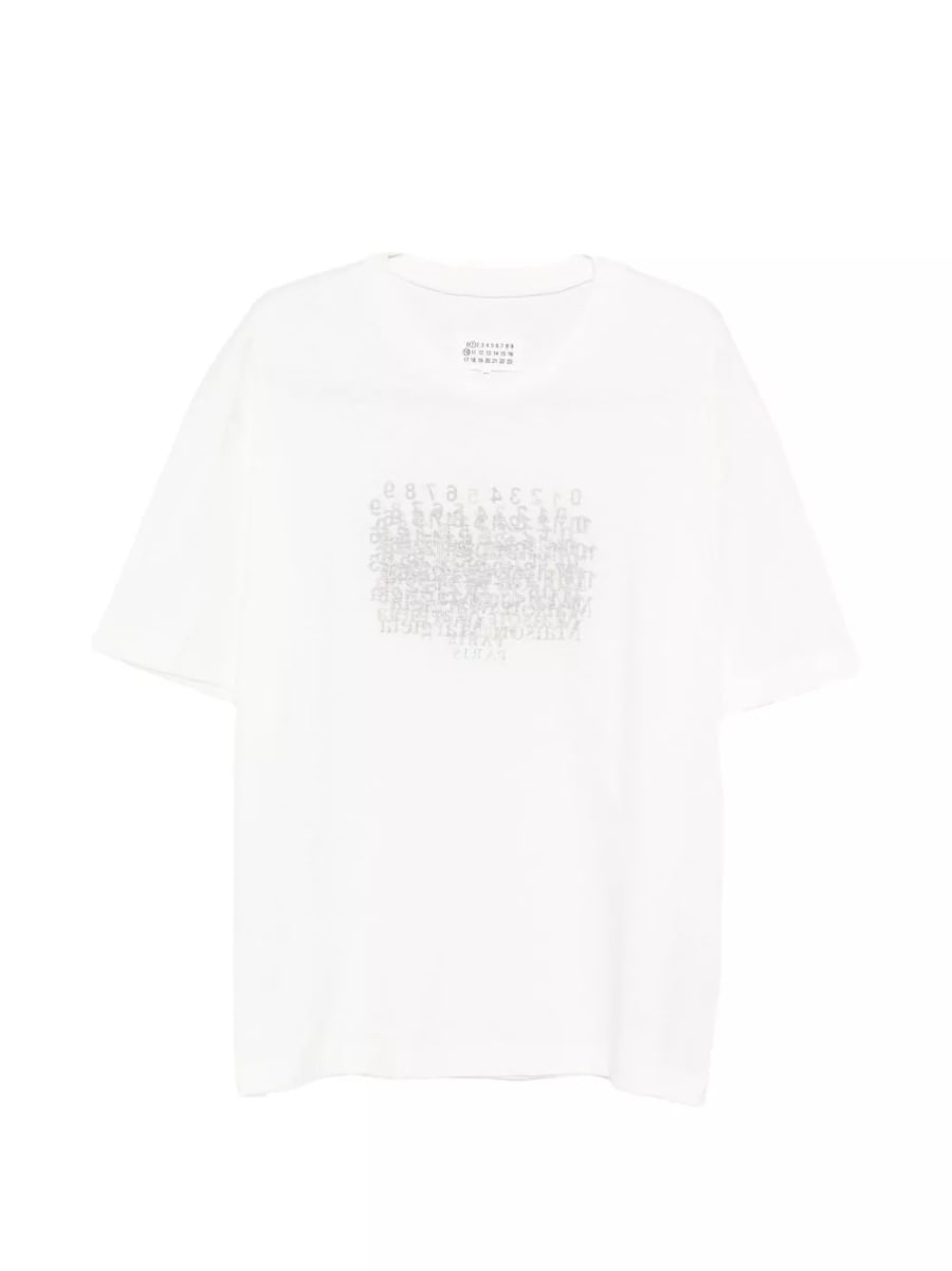 Maison Margiela T-shirt in cotone con logo