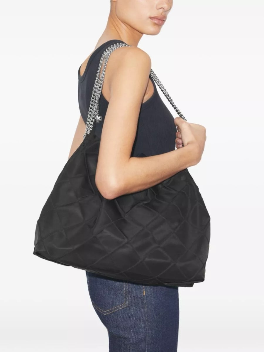 Tory Burch Borsa hobo in nylon Fleming, view 3