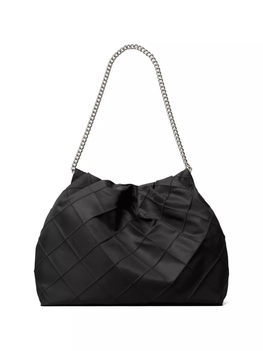 Tory Burch Borsa hobo in nylon Fleming, view 4
